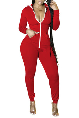 MB Fashion Light RED Jumpsuit 1014
