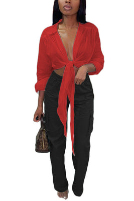 MB Fashion RED Top 4195R