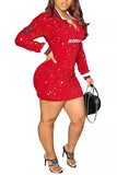MB Fashion RED Dress 3752R