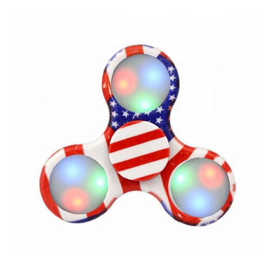 MB Fashion LED Night Light American Flag Hand Spinner